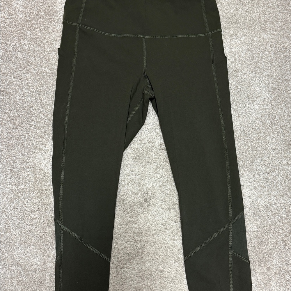 Dark Green Wunder Train Leggings 21” 8